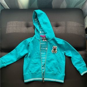 Rare Kids Psycho Bunny Zip-Up Size XXS
